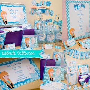 Frozen Party DIY Printable Kit INSTANT DOWNLOAD - Etsy