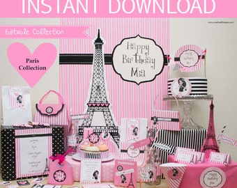 Paris Party Printable Mega Set