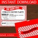Movie Invitation DIY Printable Kit - INSTANT DOWNLOAD 