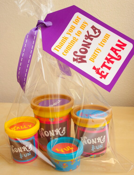 Willy Wonka Modeling Dough Wrapper Diy Printable Kit Etsy