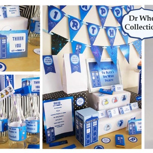 Dr Who Party DIY Printable Kit INSTANT DOWNLOAD Dr Who | Etsy