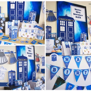 Dr Who Birthday Party Printable Mega Set INSTANT DOWNLOAD - Etsy