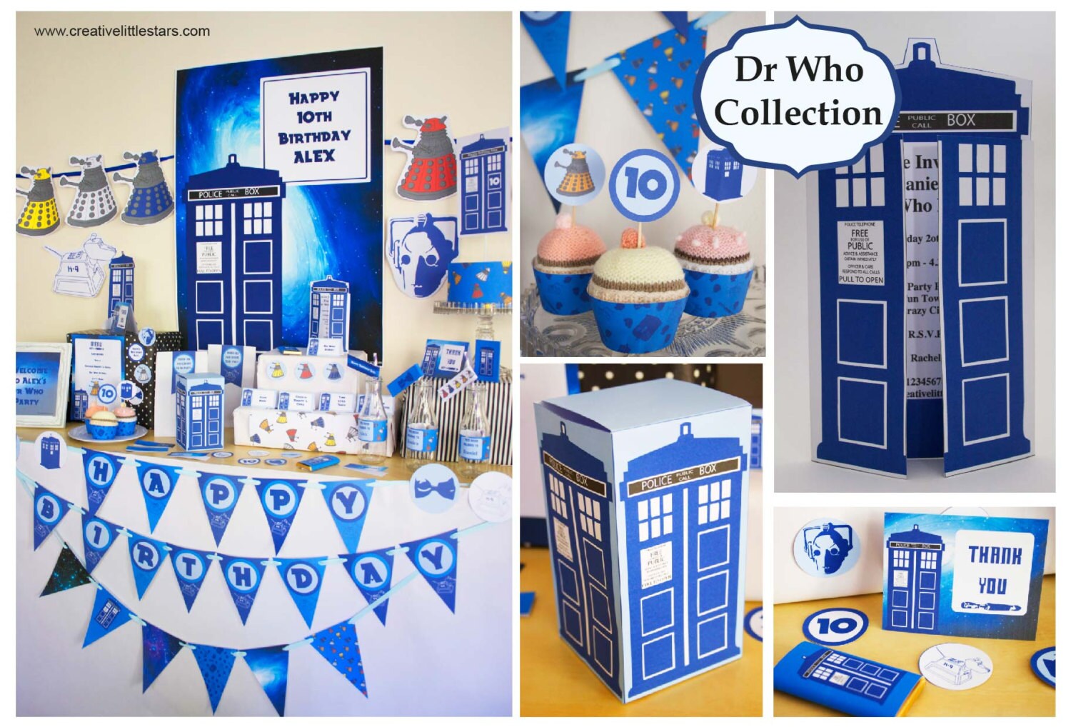 Dr Who Birthday Party Printable Mega Set INSTANT DOWNLOAD - Etsy