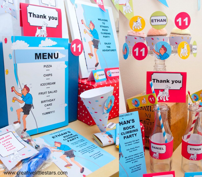 Rock Climbing Party DIY Printable Kit Instant Download - Etsy