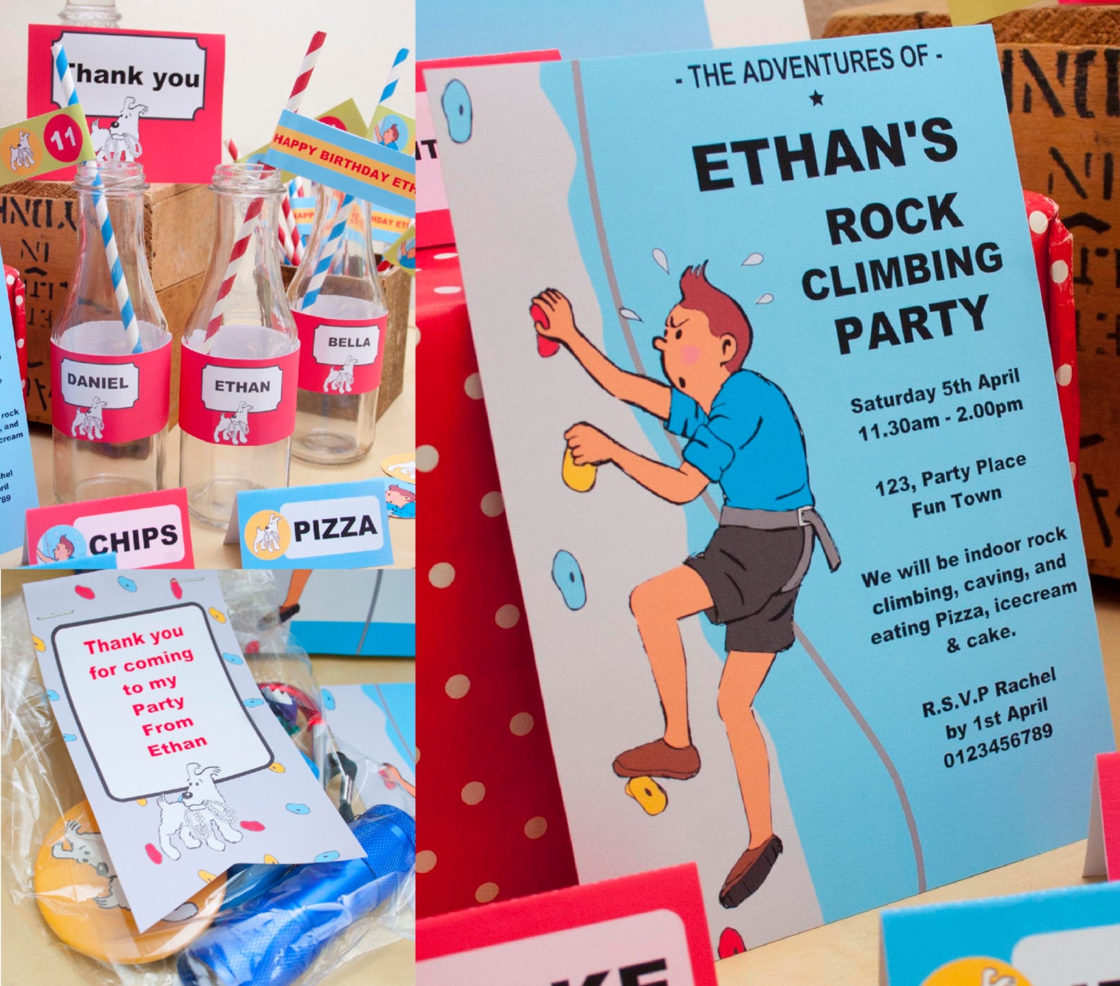 Rock Climbing Party DIY Printable Kit Instant Download - Etsy