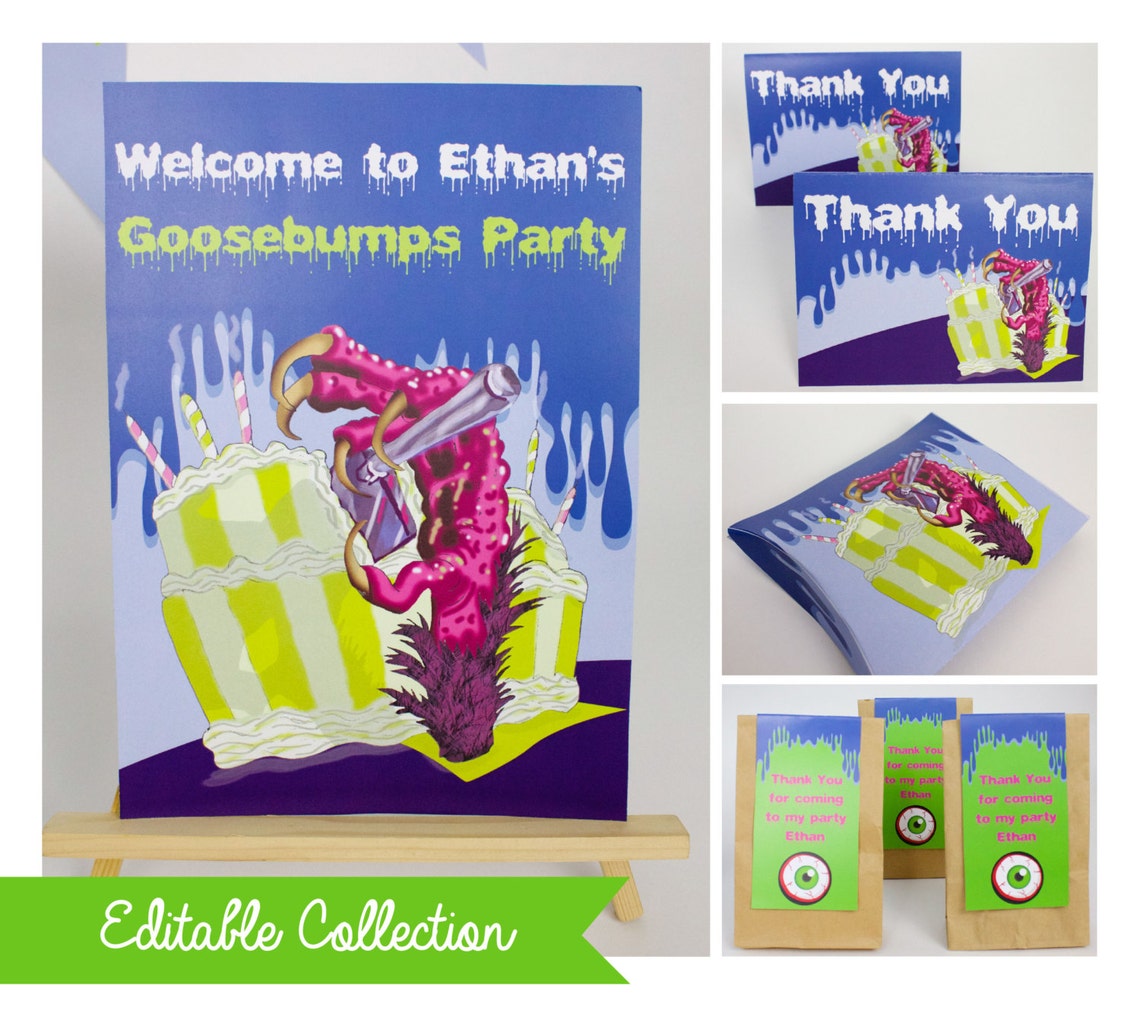 Goosebumps Party DIY Printable Kit INSTANT DOWNLOAD - Etsy Australia