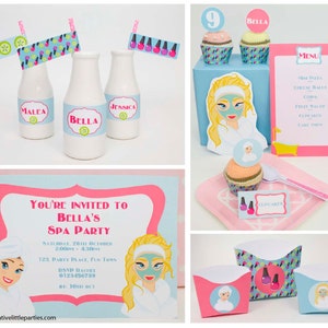 Spa Party DIY Printable Kit INSTANT DOWNLOAD - Etsy