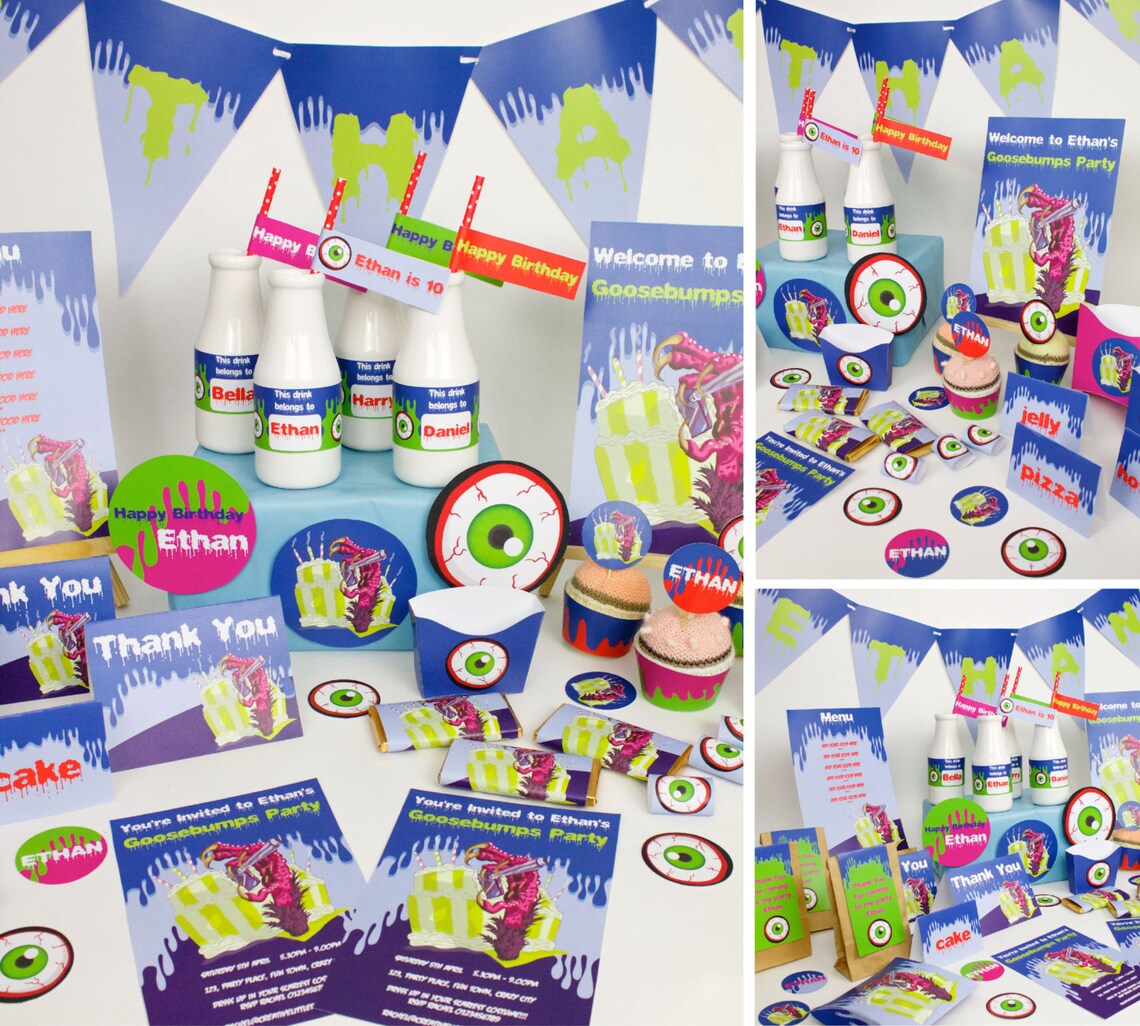 Goosebumps Party DIY Printable Kit INSTANT DOWNLOAD - Etsy Australia