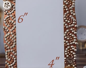 4 x 6 Wooden Picture Frames with Gears.