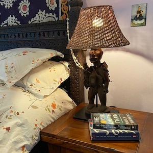 African Congo Fetish Lamp Decorative Light Lighting Africa Ethnic One-of-a-Kind