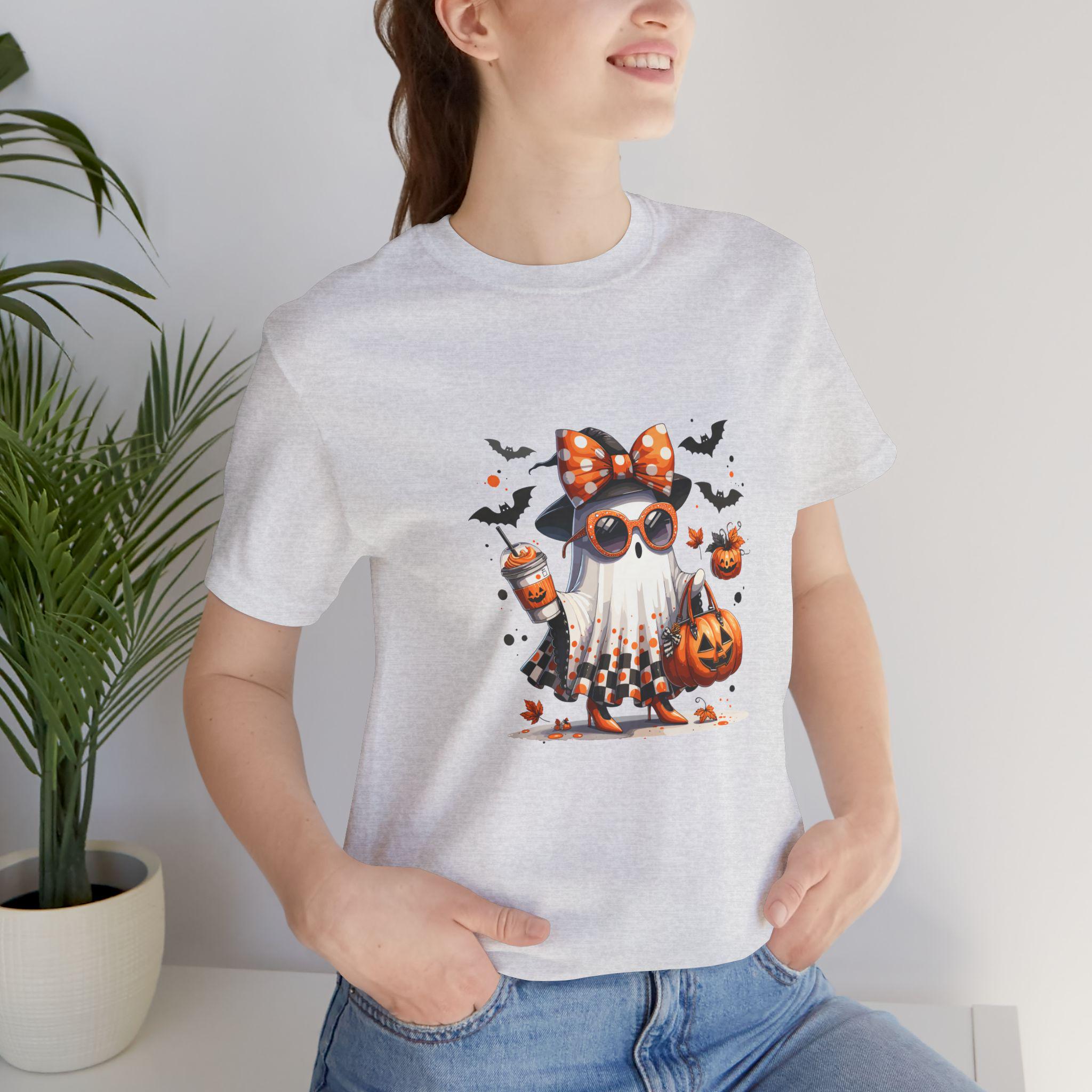 Halloween Owl Unisex Jersey T-Shirt, Cute Fall Shirt, Spooky Gift, Pumpkin T-Shirt, Autumn Apparel