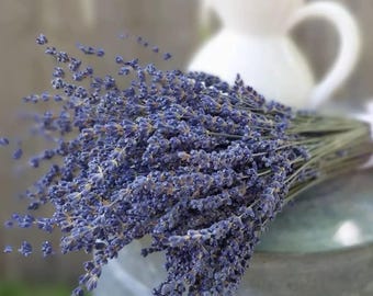 100/200 Zweige Getrockneter Lavendel – Natürliches Trockenblumen-Bouquet