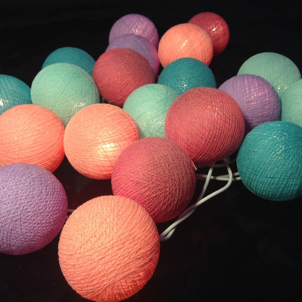 Cotton Ball Light Etsy