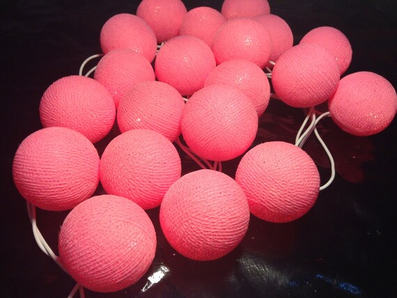 Pink and sale red string lights