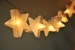 White mulberry paper Stars Lanterns for wedding party decoration, fairy lights