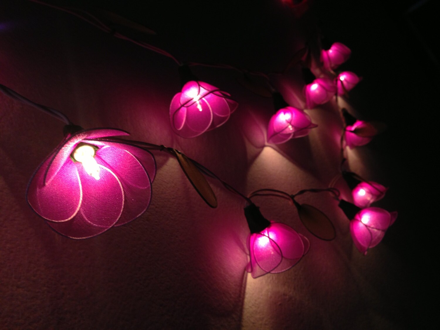 Sweet Purple Flower String Lights for Party and Decoration Etsy