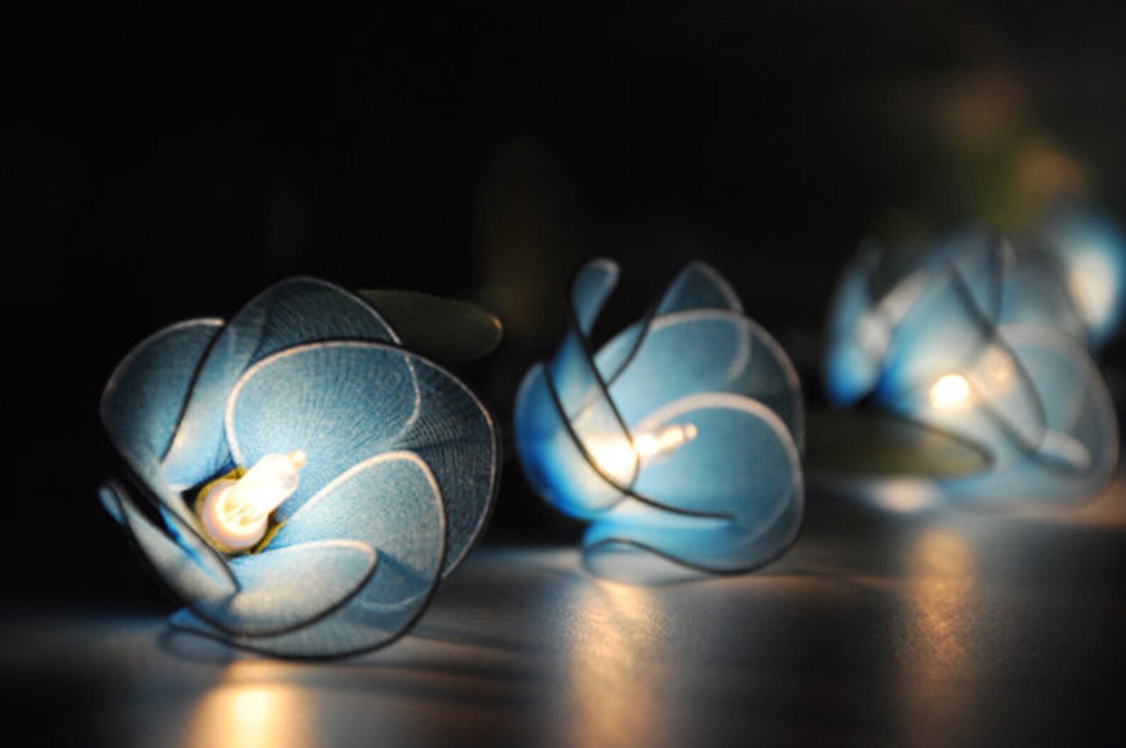 Blue Flower String Lights for Party and Decoration Flower - Etsy