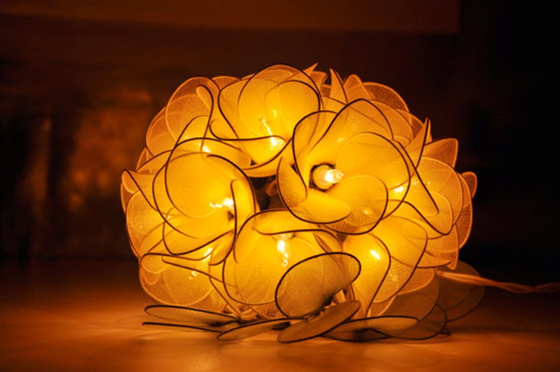 Yellow Flower String Lights for Party and Decoration Party Etsy