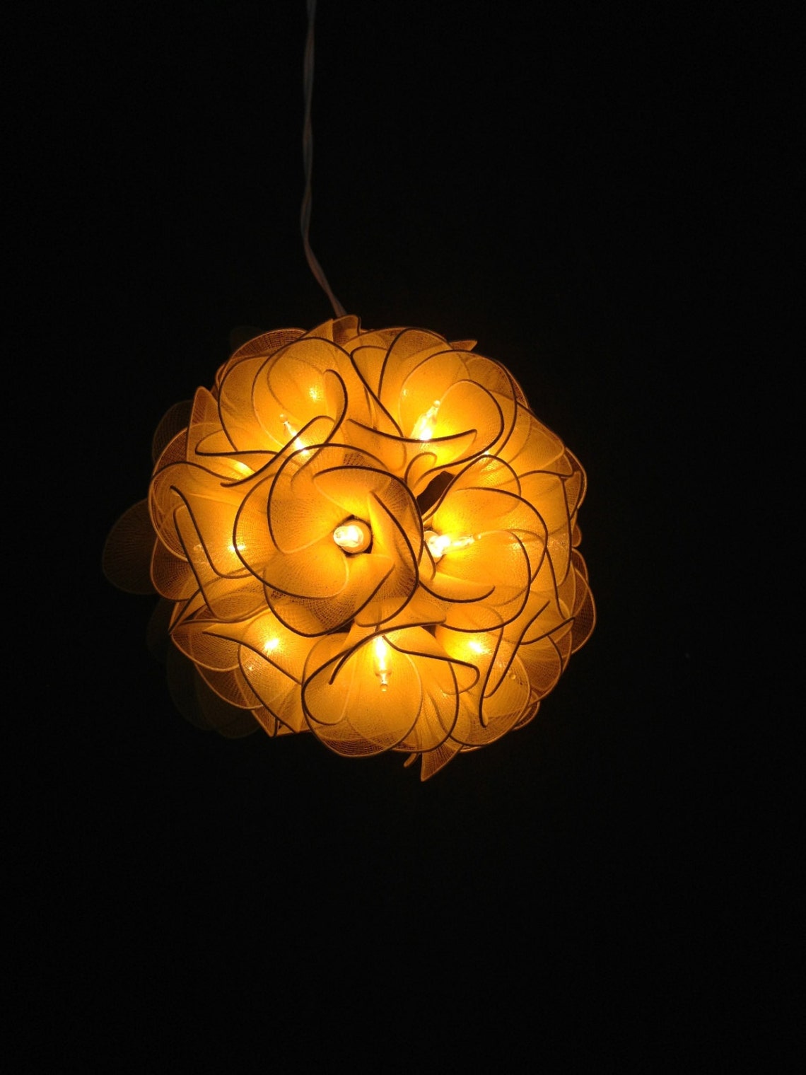 Sweet Yellow Flower String Lights Garland for Party and Etsy