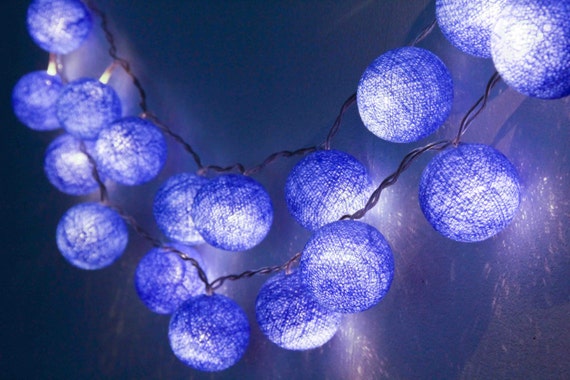 Toeareg Blue Fairy leichte Baumwollkugel Lichterkette für - Etsy Schweiz