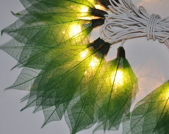 Green  Champaka flowers string lights for party & decoration, fairy lights