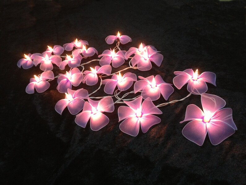 Pale Purple Flower String Lights for Patioweddingparty and Etsy