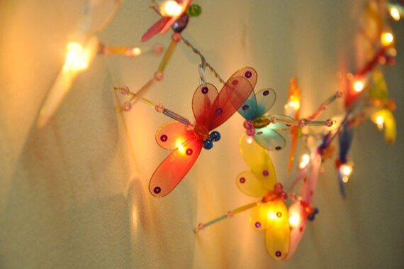 Colourful Dragonfly String Lights for Party and Decoration