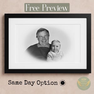 Add Deceased Loved One to Photo | Custom Photo Merge | Memorial Tribute Picture | Combine Photos | Grief Gift | Digital or Printed