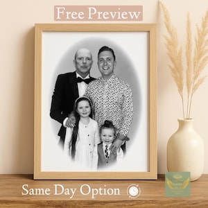 Realistic Photo Merge | Add Deceased Loved One to Photo | Family Portrait from Photos | Memorial Image | Custom Digital Artwork