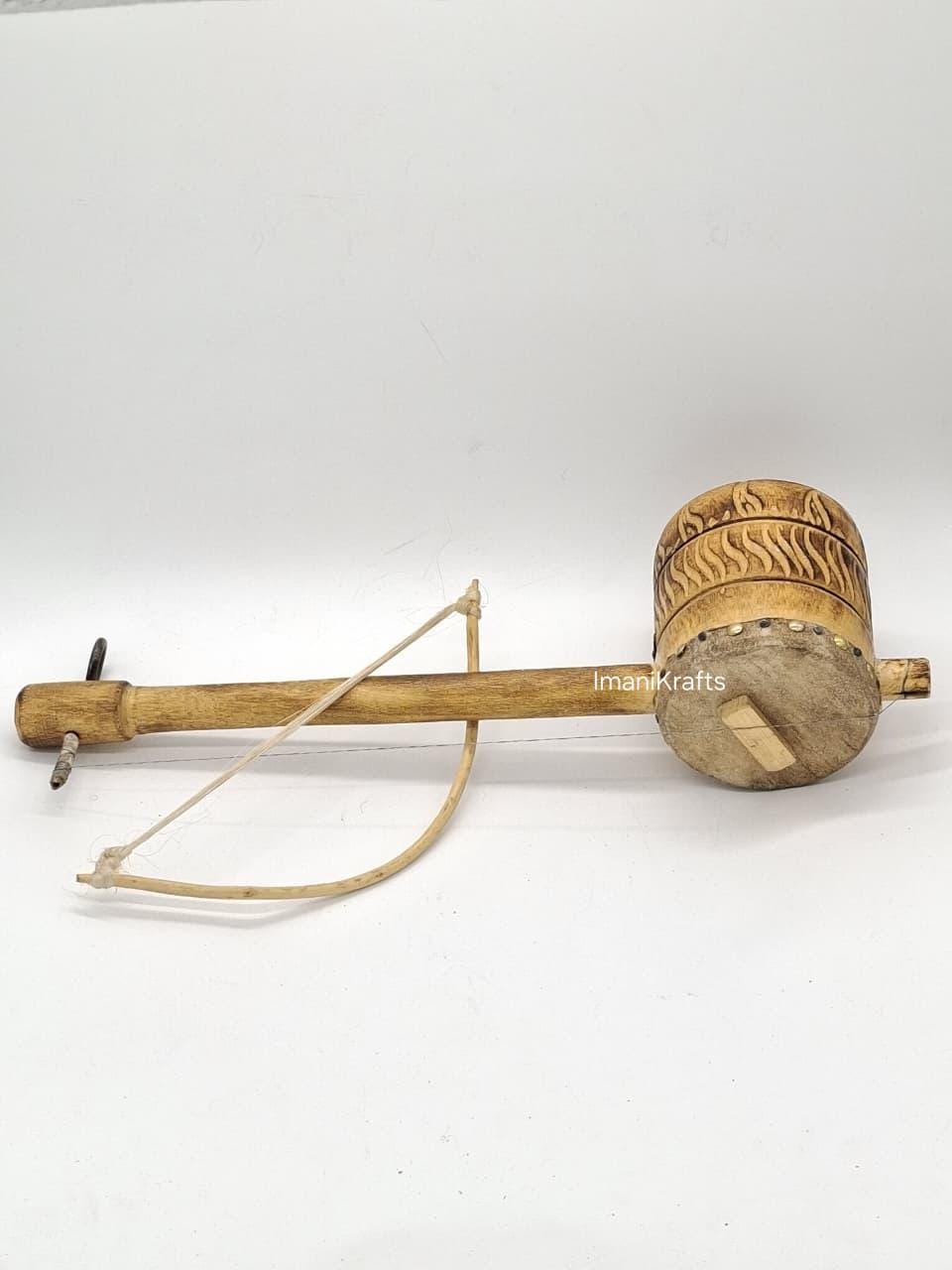 Handmade African One String Fiddle, Wooden Traditional Spike Fiddle ...