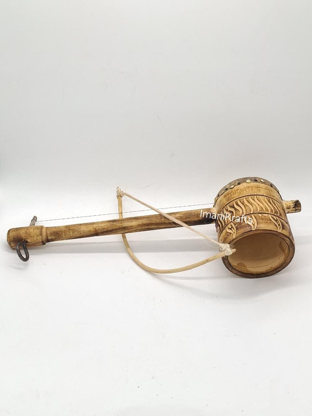 Handmade African One String Fiddle, Wooden Traditional Spike Fiddle ...