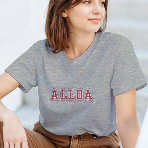 Alloa Scottish T-Shirt - Scottish Pride - Scottish Gift - Varsity Style T-Shirt - College Style T-Shirt - Heavyweight Cotton Tee
