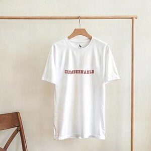 Cumbernauld Scottish T-Shirt - Scottish Pride - Scottish Gift - Varsity Style T-Shirt - College Style T-Shirt - Heavyweight Cotton Tee