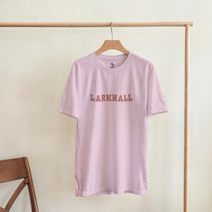 Larkhall Scottish T-Shirt - Scottish Pride - Scottish Gift - Varsity Style T-Shirt - College Style T-Shirt - Heavyweight Cotton Tee