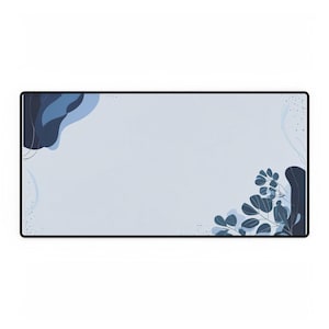 Desk Mat - Modern Blue Tones Minimalist