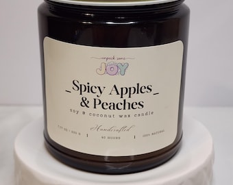 Fall Collection | Soy Coconut Wax | Amber Candles 7 oz