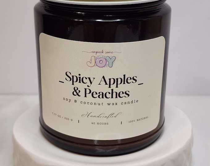 Featured listing image: Fall Collection | Soy Coconut Wax | Amber Candles 7 oz