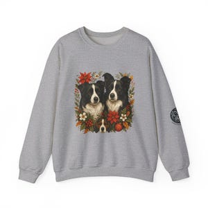 Border Collie & Beagle Christmas Sweatshirt: Festive Dog Lover Gift