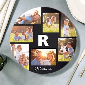 Custom Photo Dinner Plate | Unique Ceramic Plate Keepsake for Family Gifts