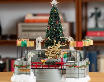 Vintage Department 56 Christmas in the City Village Building - Rockefeller Plaza Skating Rink | Christmas Decoration