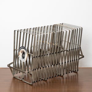 Vintage Gatherette Collator Expanding Steel Organizer | Mid Century Decor