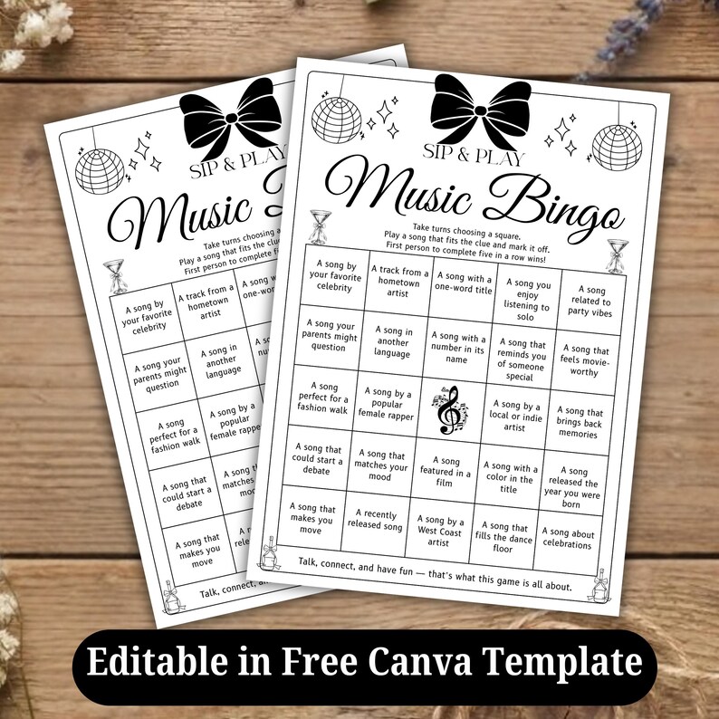 Interactive music party game for adults and teens