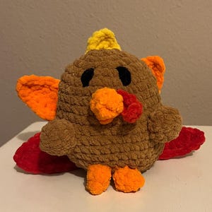 Thanksgiving Turkey Plushie Crochet Pattern, Fall Amigurumi Pattern, Instant PDF Download, Autumn Crochet Pattern, Crochet Gift Idea