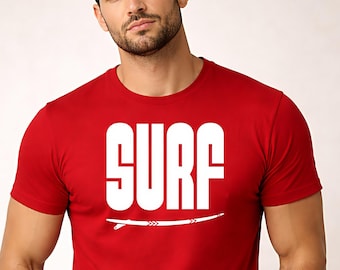 Graphic Surfboard Tee | Top Seller, Surf T-shirt, West Coast Beach Waves
