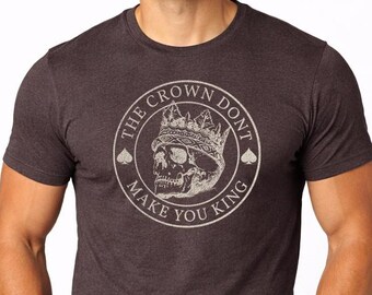 No Kings America Graphic Tee | Skull Graphic Shirt, Men's Streetwear