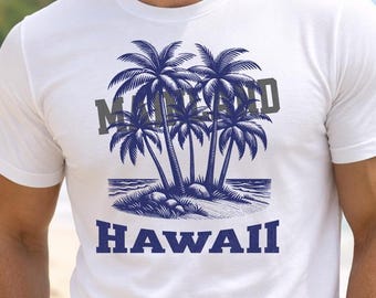 Vacation T-shirt | Waikiki Beach Hawaii Tee, Forget the Mainland Shirt