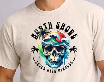Beach Surf Tee | North Shore Surfer T-shirt, Vintage Surf Shirt, Hawaii
