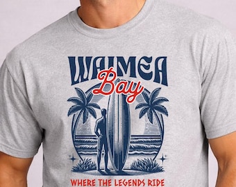 Hawaii Beach Vacation Tee | Surfer Shirt, North Shore Surfing T-shirt