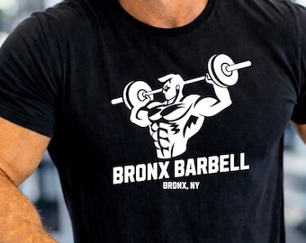 Bronx New York Gym Tee | Weightlifting Workout Shirt, Bodybuilding T-shirt