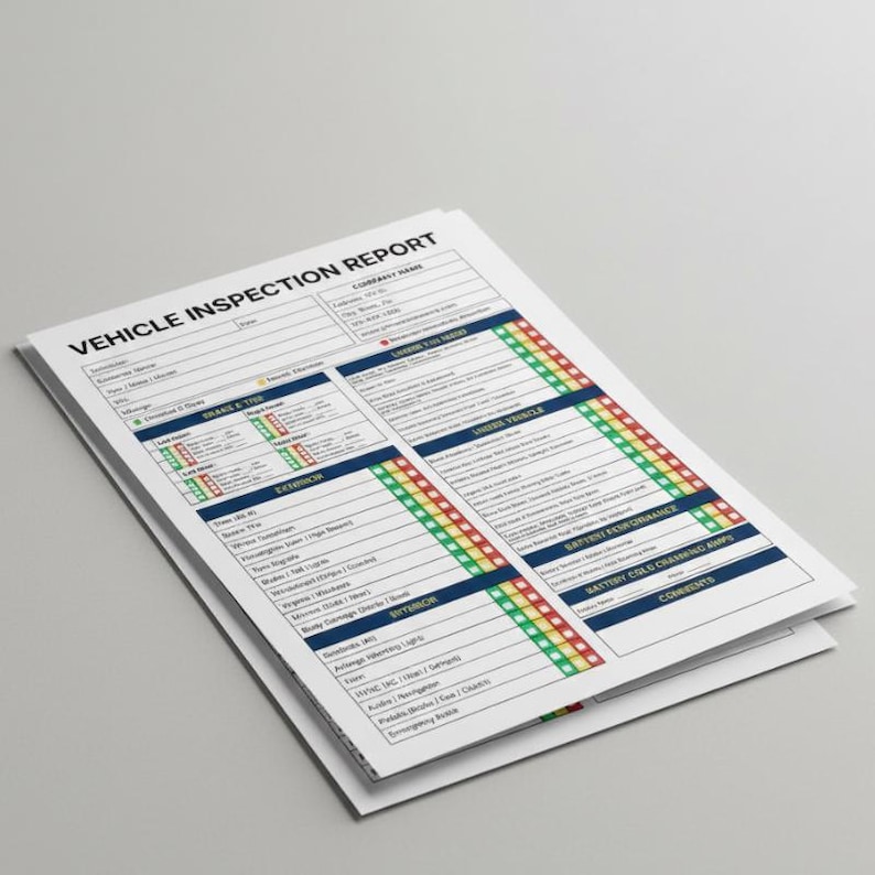 Texas Vehicle Inspection Report.pdf Editable Vehicle Inspection Report PDF for Auto Repair | Printable Car ...